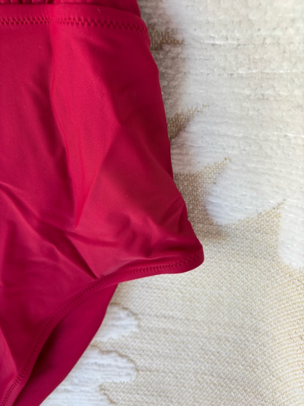 Deep Raspberry Halter One-Piece Swimsuit - Picture 3 of 7